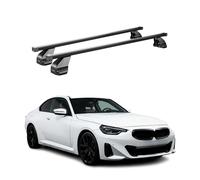 Menabo Barres de toit Transversales pour BMW Série 4 G22 Coupé 2020-26 Noir 2x