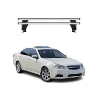 Menabo Barres de toit transversales pour Chevrolet Epica 2005-2011 Alu Gris 2x