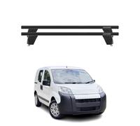 Menabo Barres de toit Transversales pour Citroen Nemo 2008-2024 Alu Noir 2x ABE