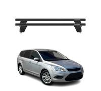 Menabo Barres de toit Transversales pour Ford Focus II Break 2004-2011 Noir ABE
