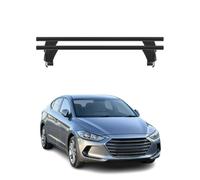 Menabo Barres de toit Transversales pour Hyundai Elantra VI 2016-2020 Alu Noir