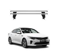 Menabo Barres de toit Transversales pour Kia Optima 2015-2020 Alu Gris ABE 2x