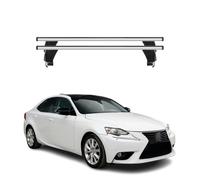 Menabo Barres de toit Transversales pour Lexus IS XE30 2013-2020 Gris ABE 2x