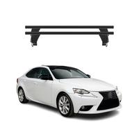 Menabo Barres de toit Transversales pour Lexus IS XE30 2013-2020 Noir ABE 2x
