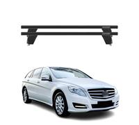 Menabo Barres de toit Transversales pour Mercedes R W251 2005-2013 Alu Noir ABE
