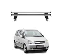 Menabo Barres de toit Transversales pour Opel Meriva 2003-2009 Alu Gris 2x ABE