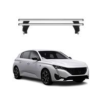 Menabo Barres de toit Transversales pour Peugeot 308 2021-2026 Alu Gris 2x ABE