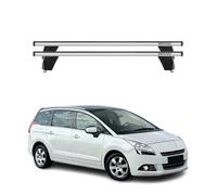 Menabo Barres de toit Transversales pour Peugeot 5008 2009-2016 Gris ABE 2x