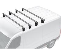Menabo Barres de toit transversales pour Peugeot Boxer 2006-2014 Barres de base en aluminium gris 4x