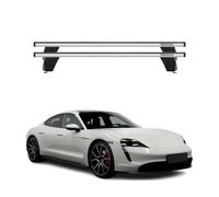 Menabo Barres De Toit Transversales pour Porsche Taycan 2019-2026 Gris Alu