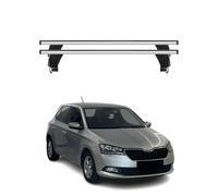 Menabo Barres de toit Transversales pour Skoda Fabia III 2015-2020 Alu Gris ABE