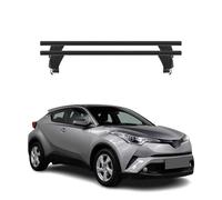 Menabo Barres de Toit Transversales pour Toyota C-HR 2016-2025 Alu Noir 2X