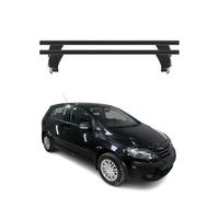 Menabo Barres de toit Transversales pour VW Golf V Plus 2003-2008 Alu Noir ABE