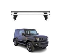 Menabo Lot de 2 barres de toit, transversales, en aluminium, argentées, porte-vélos