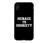 Menace to Sobriety Anniversary Mens Womens Sober AA Recovery Coque pour iPhone XS Max