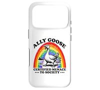 Menace to Society LGBT Pride certifiée par Ally Goose Coque pour iPhone 17 Pro