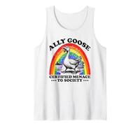 Menace to Society LGBT Pride certifiée par Ally Goose Débardeur