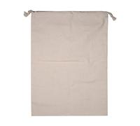 Ménage Plain Grande Capacité Coton Naturel Cordon De Rangement Sac À Linge Sac À Linge Sac De Trucs Avec Cordon Serrure Sac À Vêtements Sale Pour Voyage À La Maison Beige