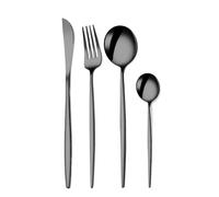 Ménagère 16/24/48 Pièces Pour La Maison, L'hôtel | Couteau à steak, fourchette, cuillère, cuillère à dessert en acier inoxydable, hôtel restaurant occidental(Color 3,48pcs)