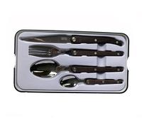 Ménagére 16 pièces - Collection Laguiole Evolution Sens (Lasure Bois Foncé)