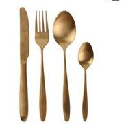 Ménagère 16 Pièces en Acier Inoxydable Cuivré - STELLA -