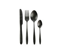 Ménagère 16 Pièces en Acier Inoxydable Noir - STELLA -