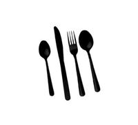 Ménagère 16 pièces en inox coloris noir - -