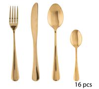 Ménagère 16 pièces ""Gold"" Secret de gourmet