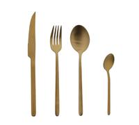 Ménagère 16 pièces - JEAN DUBOST - Anuradha Gold - En acier inox - En coffret cadeau