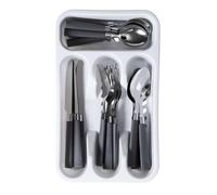 Ménagère 16 Pièces & Range-Couverts ""Campus"" 32cm Gris