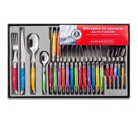 Ménagère 24 pces LAGUIOLE MULTICOLOR - LAGUIOLE PRODUCTION - Ménagère - Acier 18/0 - ABS - Multicolore