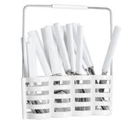 Ménagère 24 Pièces Avec Rack "Géo" 24cm Blanc