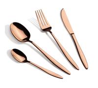 Ménagère 24 pièces - BERLINGER HAUS - BH-3062 - Acier inoxydable brillant - Or rose - Compatible lave-vaisselle
