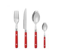 Ménagère 24 pièces ""bistrot"" Secret de gourmet - Rouge