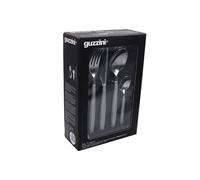 Ménagère 24 pièces en acier inoxydable et acrylique gris