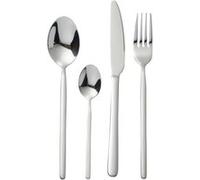 Ménagère 24 Pièces en Inox "Brillant" 27cm Argent Argent G