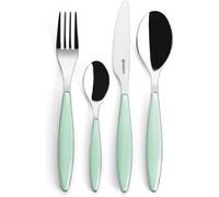 Ménagère 24 pièces Feeling vert d'eau - Guzzini - Vert - Inox Bleu/Bleu-Vert G