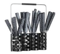 Ménagère 24 pièces ""Géo"" + Rangement de couverts Secret de gourmet - Noir