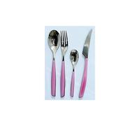 Ménagère 24 Pièces Glamour Lilas - Bugatti - Acier Inox 18/10 - Manche En San - Lavable En Lave Vaisselle