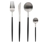 Ménagère 24 Pièces Inox "Ida" 27cm Noir