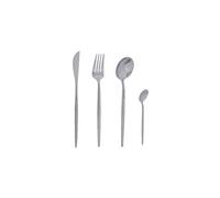 JEAN DUBOST - Ménagère 24 pièces - Fuseau Martele - tout en inox - lame dentée et pointue - boite cadeau