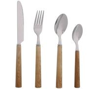 Ménagère 24 pièces - JEAN DUBOST - Round - Manche en ABS effet bois