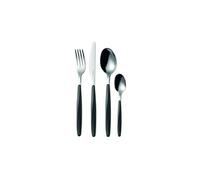 Guzzini, Ménagére 24 Pieces My Fusion, 16,8 x 7,5 x h25,5 cm, Noir