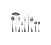 Ménagère 39 Pièces en Inox "Brossée" 25cm Argent