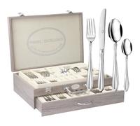 Ménagère 48 Pièces Inox Avec Coffret Noir Set De Couverts Élégant Pour Maison Cuisine Et Restaurant