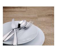 COUZON - Ménagère 50 couverts de table en coffre bois pour 12 personnes - Haikou - Acier inoxydable 18/10, Finition Miroir, Epaisseur 3.5 mm - Inox