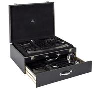 Ménagère 84 Pièces ""Coffret Bois"" 45cm Noir