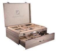 MENAGERE 84 PIECES + COFFRET BOIS AVEC TIROIR
