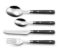 Ménagère - Amefa - Saxo noir - 16 pièces - Acier inoxydable - Compatibilité lave-vaisselle