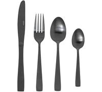 Ménagère de 24 pièces en acier inoxydable noir de style moderne 5 x 5 x 5 cm